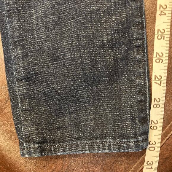 Lucky Brand 121 Heritage Slim Jeans Mens 28x32 Dark Wash Denim Mid Rise - Picture 15 of 16
